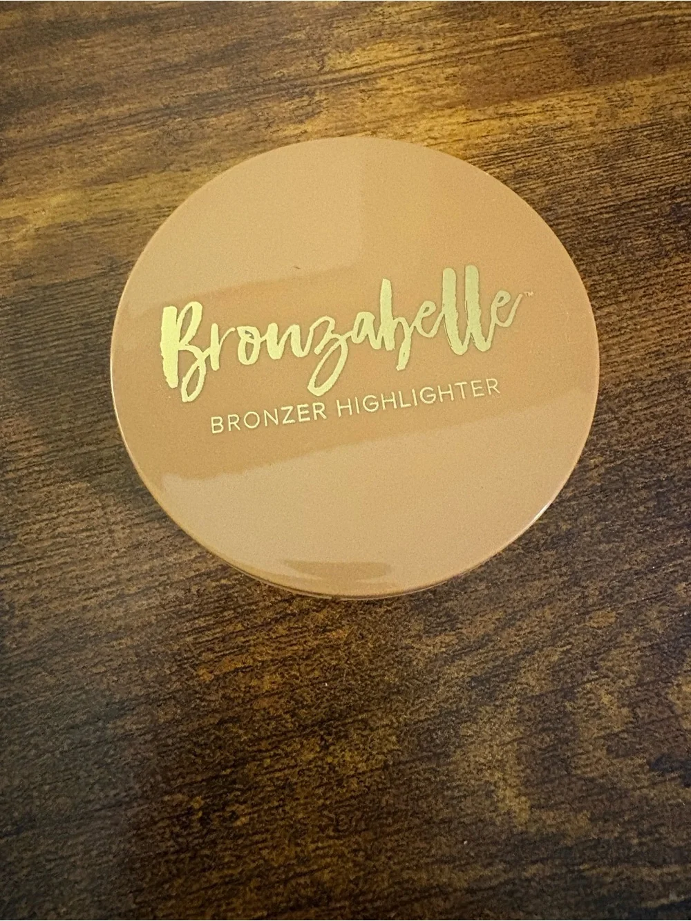 BronzaBelle Bronzer Highlighter - Tan Brown with Gold Lettering